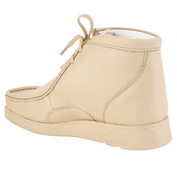 Humara Joe Beige LEATHER DESERT CHUKKA CASUAL BOOTS - Picture 3 of 7